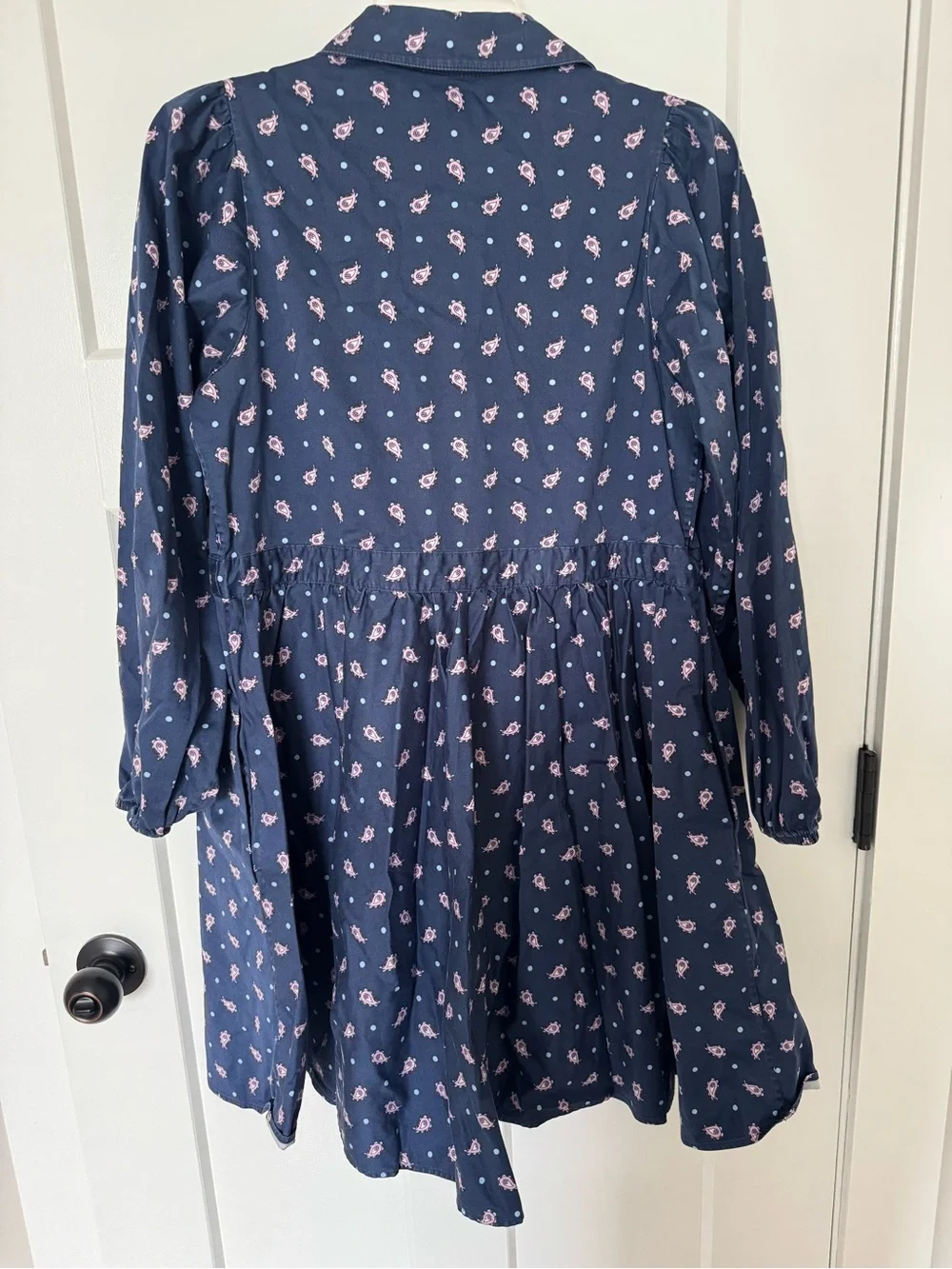 Kate Spade New York Paisley Millie Dress Shirt Dress with Drawstring